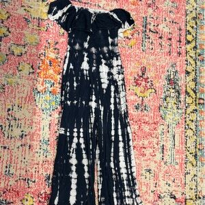 Navy tie dye jumpsuit